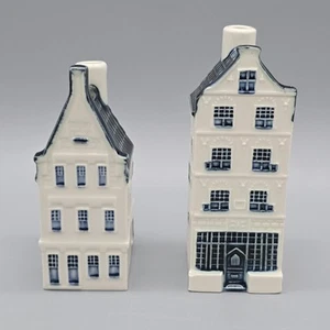 Lot Of 2 KLM Blue Delft’s Houses BOLS Royal Distilleries Holland 28 & 31 Empty - Picture 1 of 7