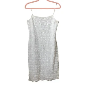 Vintage Ralph Lauren Dress Womens Medium Mini Lace Coquette Cottagecore Y2K 90s - Picture 1 of 9