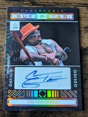 2024 Panini Photogenic WWE Superstar Signatures Fireworks 2/5 The Godfather Auto - Image 1 of 3