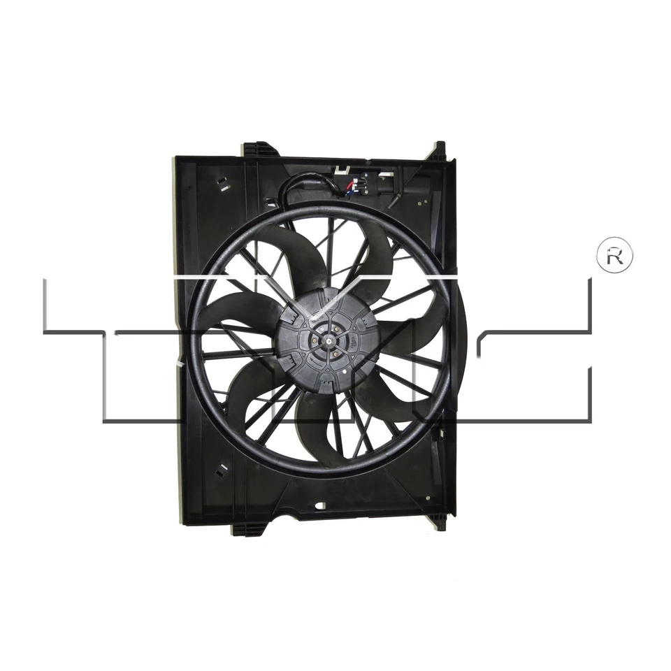 Conjunto de ventilador de refrigeración condensador radiador para 03-05 Mercedes Benz E-320/E-500 Foto 1 de 2