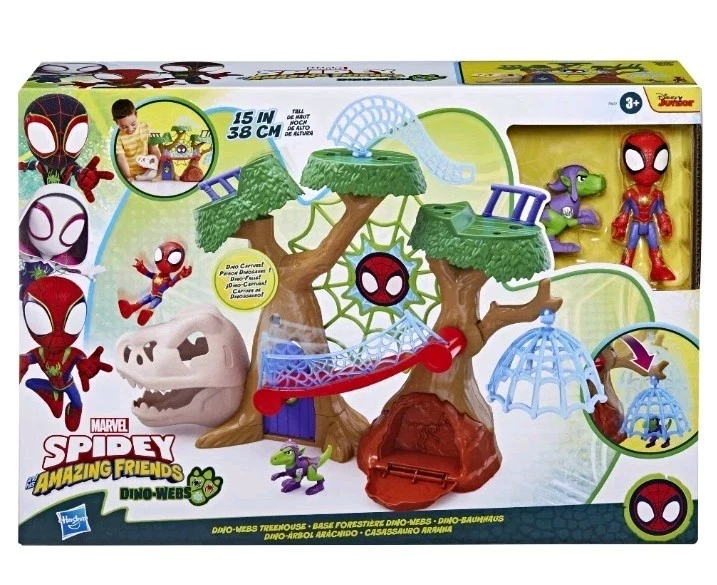 Spidey and His Amazing Friends Marvel Spider-Man Dino Webs Treehouse Nuevo En Caja Foto 1 de 4