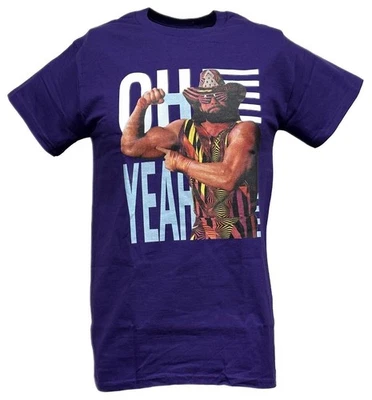 Macho Man Randy Savage Gun Show Mens Purple T-shirt - Image 1 of 3