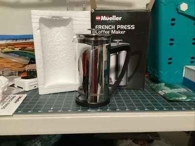 Mueller Austria French Press Coffee Maker Stainless Steel 34 oz Sealed - Image 1 of 4