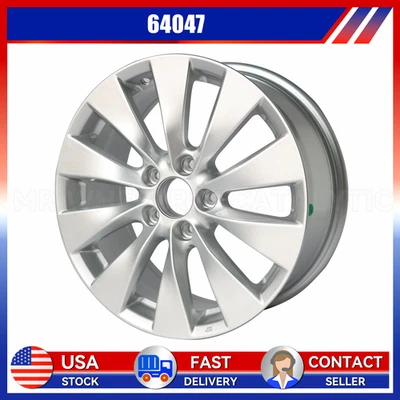 For Honda Accord OEM Design Wheel 17" 2013-2015 Silver Replacement Rim 64047 - Image 1 of 4