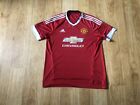 Manchester United Home Shirt 2015/16 Adidas Chevrolet Red Size XL Man Utd