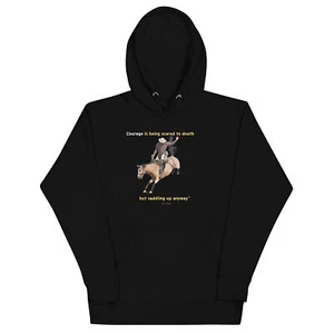 valentía sudadera con capucha (unisex, negro) - Imagen 1 de 19