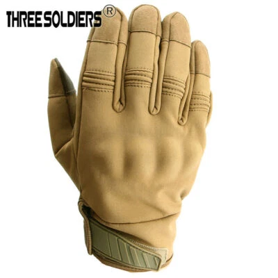 Guantes tácticos de dedo completo impermeables con pantalla táctil transpirables para hombre Foto 1 de 4