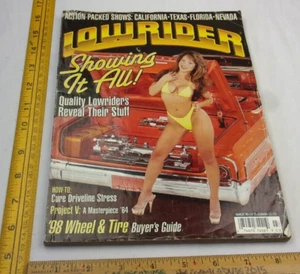 LowRider magazine vintage car shows hispanic culture rims chrome girls 3/1998 - Bild 1 von 7