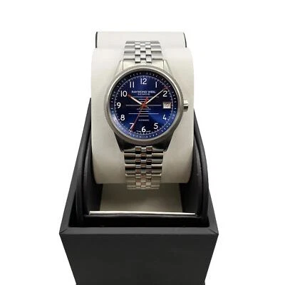 Reloj automático para hombre Raymond Weil Freelancer 42,5 mm acero esfera azul 2754-ST-05500 Foto 1 de 4