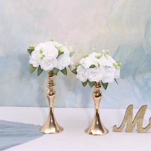 2pcs White Artificial Flower Balls for Wedding Centerpieces Fake Flower Cente... - Picture 1 of 6