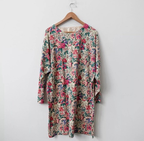 UNDERCOVER Abito Pigiama Victoria Secret Floreale Retrò Anni 90 Y2K Pigiama Intimo Taglia Media