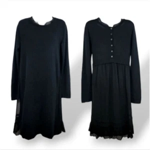 Vintage Alberta Ferretti Silk Wool Angora Cashmere Knit Sweater Dress Size Small - Picture 1 of 12