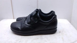 SAS 10.5M  Black Leather Hook Loop Slip On Loafer Comfort Women Shoes  - Picture 1 of 6