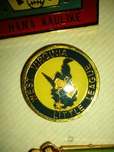 Vintage Little League World Series Baseball Trading Pin West Virginia District 1 - Picture 1 of 1