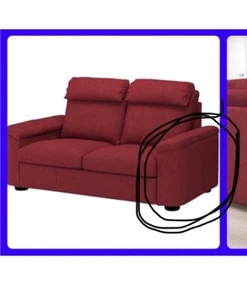 One NEW in box IKEA LIDHULT Cover Lejde Red Brown 904.070.19 Armrest Replacement - Picture 1 of 6