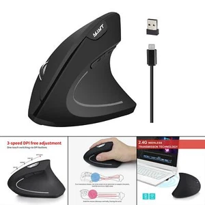 Ergonomic Mouse Wireless Vertical Mouse for PC Computer Laptop - Picture 1 of 7