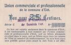 #Luxembourg Emergency Commune d'Eich 25 Centimes 1915 P-S125 UNC Arms