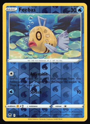 Pokemon - Silver Tempest - Feebas 039/195 - Reverse Holo - NM/M | eBay