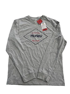 Camiseta Hurley Gráfica Manga Larga Gris Brezo Mediana NUEVA M Para Hombre (etiqueta desgastada) - Imagen 1 de 13