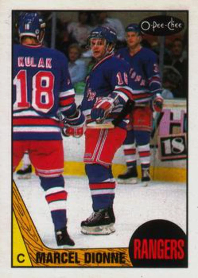 #129 Marcel Dionne - New York Rangers - 1987-88 O-Pee-Chee Hockey - Image 1 of 1