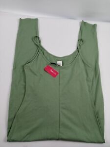 Love Culture One Piece Jumper Size Large Green Sleevless Cotton