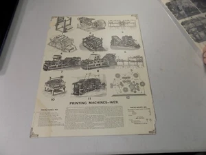 1892 Print/WEB PRINTING MACHINES, b/w MATRIX MAKING/Industrial Technology - Picture 1 of 2