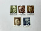 5 Soviet Stamps - Famous Spies Double Agents & Intelligence Agents Kim Philby +4