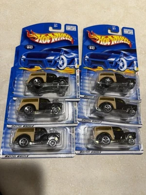 Lote 6 2001 Hot Wheels primera edición Morris Wagon 35/36 ¡Como nuevo en tarjetas!  Foto 1 de 4