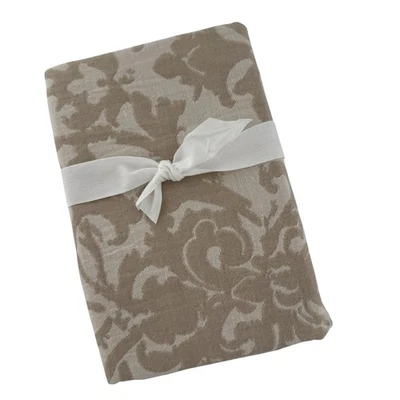 Almohada neutra Pottery Barn Jacquard Medallón Algodón Lino King Sham Nueva Foto 1 de 4