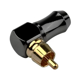 Passt bis zu 6 mm Kabel Audioadapter Konverter Messing vergoldet Teil Zubehör - Afbeelding 1 van 22