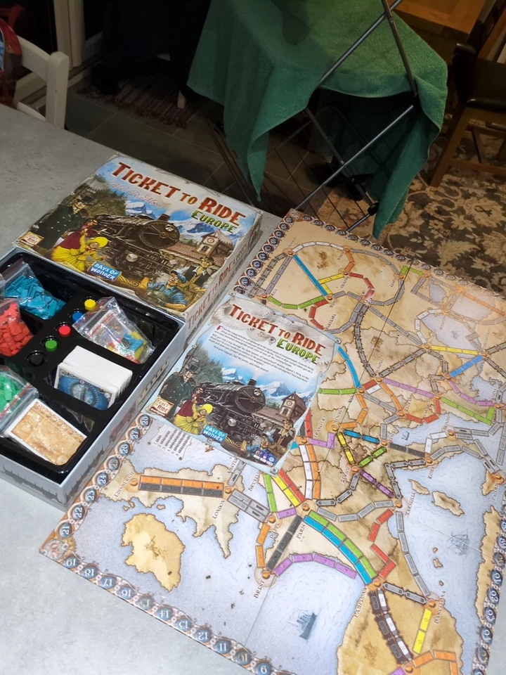 Ticket To Ride Europe Board Game Days Of Wonder Alan R Moon  - Image 1 of 3