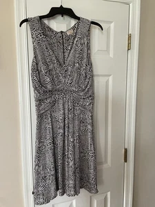 Women’s Issa London Collection For Banana Republic Dress Size 6 Brown & White - Picture 1 of 9