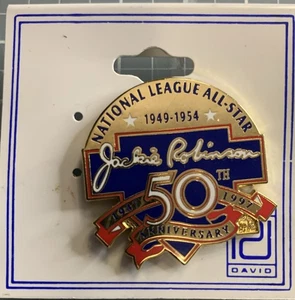 Jackie Robinson 50th Anniversary Logo hat / Lapel Pin 1947 - 1997 - Picture 1 of 1