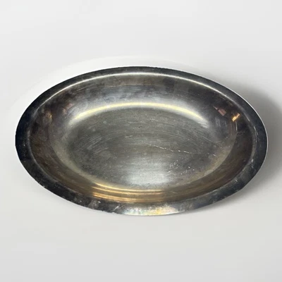 "Plato ovalado vintage plateado 10""" Foto 1 de 4
