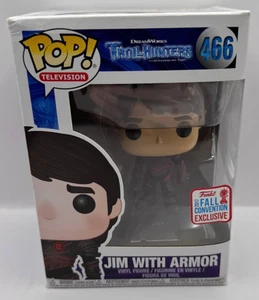 Funko POP! Trollhunters Jim with Armor #466 Vinyl Figure Box Damage - Picture 1 of 2