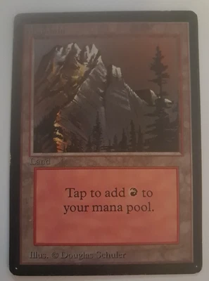 Mountain MP MTG Magic the Gathering Beta Basic Land (A) - Image 1 of 4