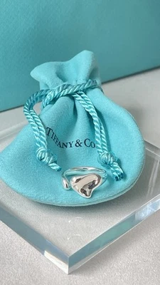 Authentic Tiffany & Co. Elsa Peretti Full Heart Ring Silver size 5 $485 NEW - Изображение 1 из 4