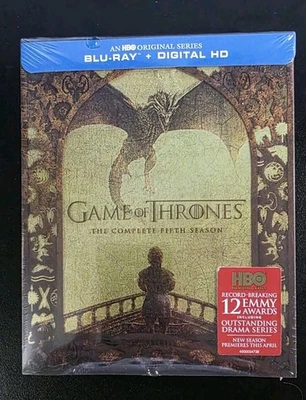 Game of Thrones (Blu-Ray, 2011) Seasons 1 - 5 Box Sets Season 5 Factory Sealed Foto 1 de 4