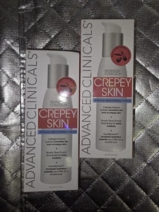 Advances Clinicals Crepey Skin Wrinkle Smoothing Cream Collagen Shea 4 oz Lot 2 - Picture 1 of 4