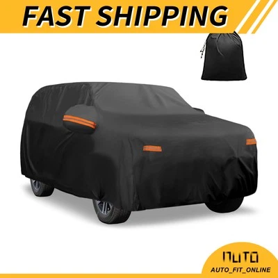 Waterproof Car Cover with Driver Door Zipper for Toyota 4Runner 210D-PU - Изображение 1 из 4