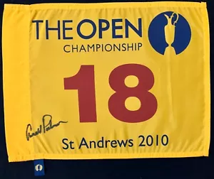 Arnold Palmer signiertes St. Andrews British Open Championship Golfflagge Autogramm USA - Bild 1 von 4