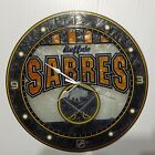 NHL Buffalo Sabres Stained Glass Clock. Works perfect.