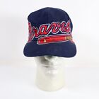 Vintage Atlanta Braves Hat Cap SnapBack Big Logo Blockhead Ed West Signatures