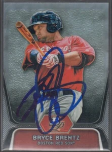 Bryce Brentz 2012 Bowman Platinum Prospects Refraktoren TTM/IP signiert signiert handsigniert - Bild 1 von 2
