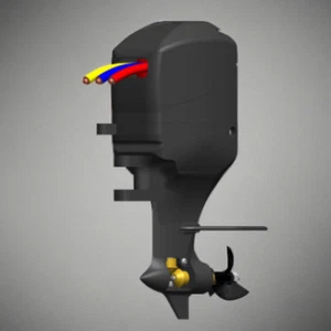 1:8 Racing 400 Outboard Motor Model Toy – High-Detail Boat Engine ReplicaAE - Bild 1 von 13