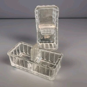 2 Salz Pfefferstreuer Art Deko aus Glas die-Cast - Foto 1 di 9