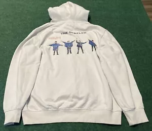 H&M Hoodie Herren Large weiß Pullover Sweatshirt THE BEATLES Help! - Bild 1 von 5