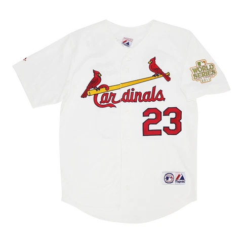 David Freese St. Louis Cardinals 2011 World Series Home White Jersey Men's S-3XL Cover