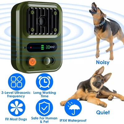 IMOUNTEK Ultrasonic Anti-Barking Device Dog Bark Control Deterrent Box Training Device