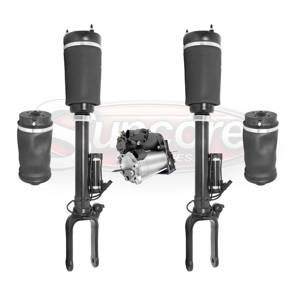 2007-2009 Mercedes GL320 Front Air Struts & Rear Air Springs w/ Air Compressor Foto 1 de 1